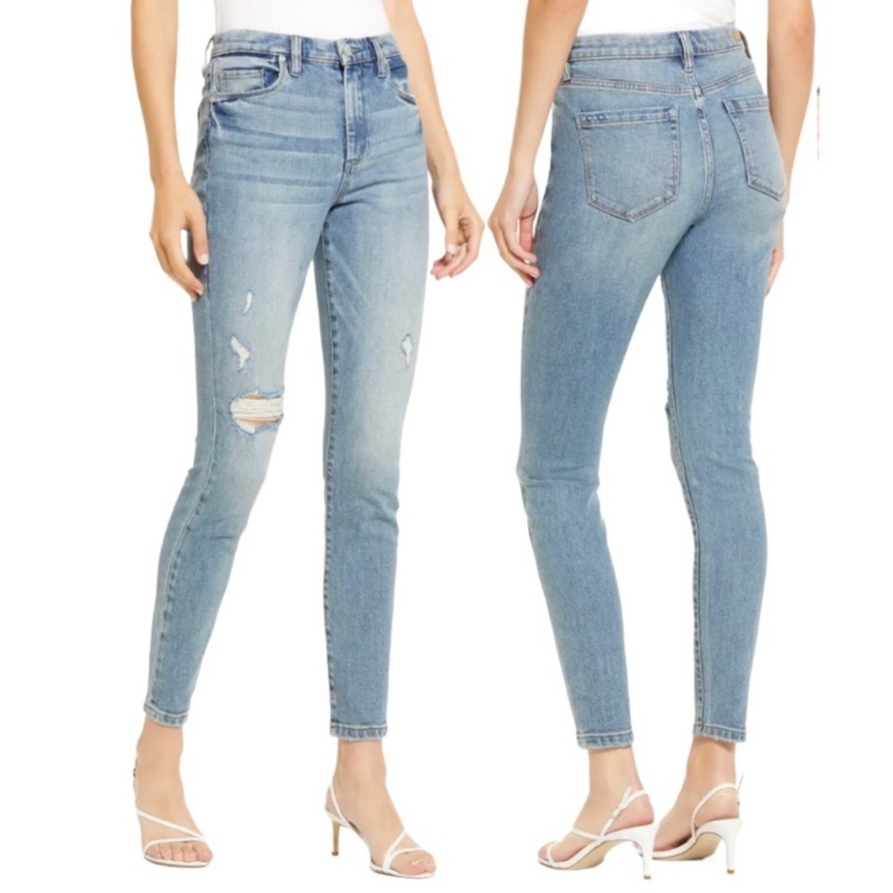 Blank NYC | Distressed High Rise Skinny Jeans 27